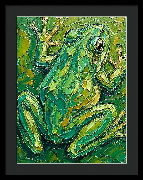 Frog In Vibrant Greens