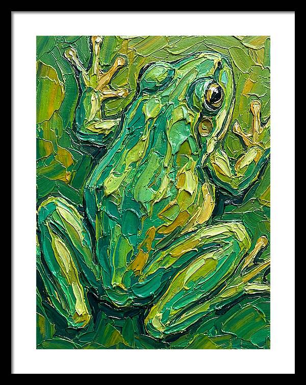 Frog In Vibrant Greens
