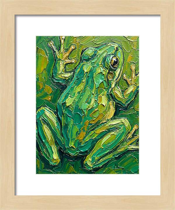 Frog In Vibrant Greens