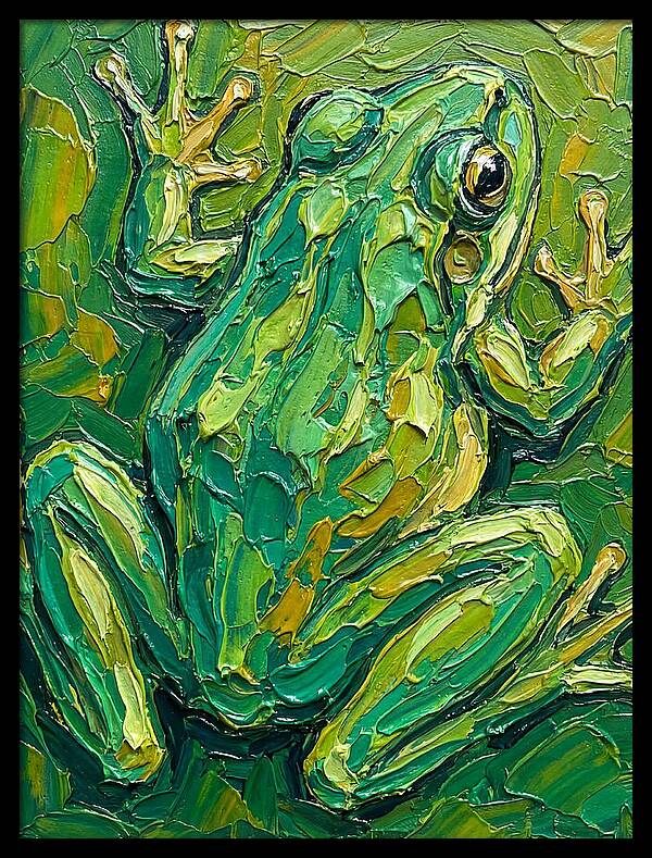 Frog In Vibrant Greens