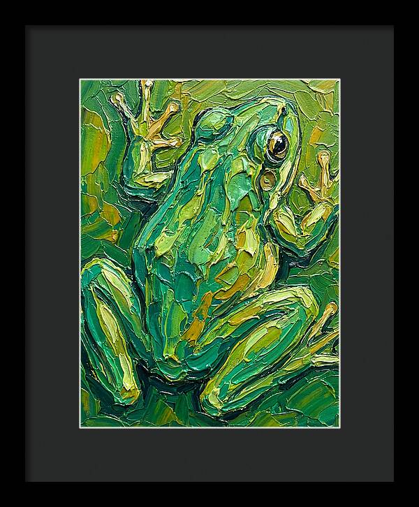 Frog In Vibrant Greens