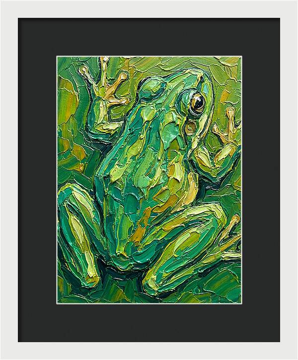 Frog In Vibrant Greens
