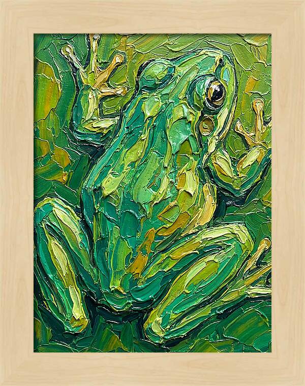 Frog In Vibrant Greens