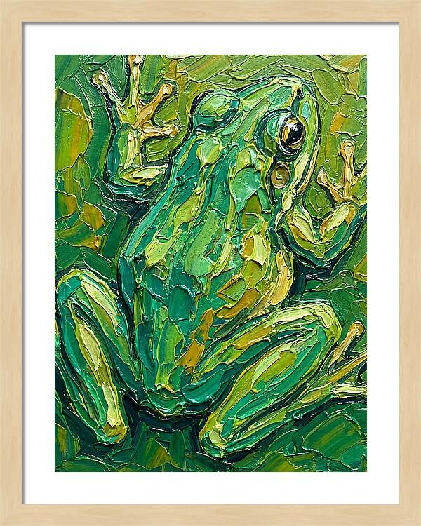 Frog In Vibrant Greens