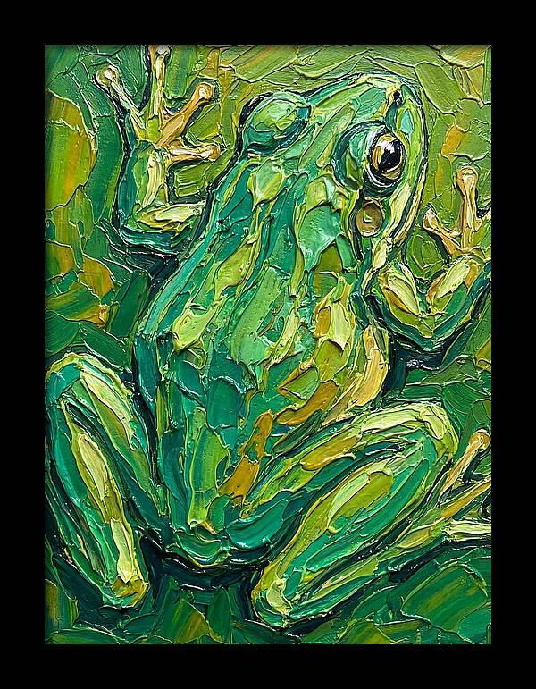 Frog In Vibrant Greens