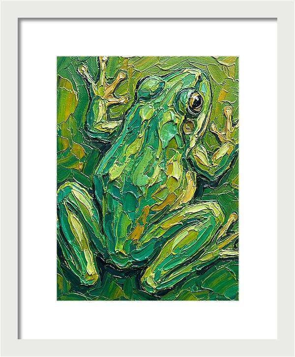 Frog In Vibrant Greens