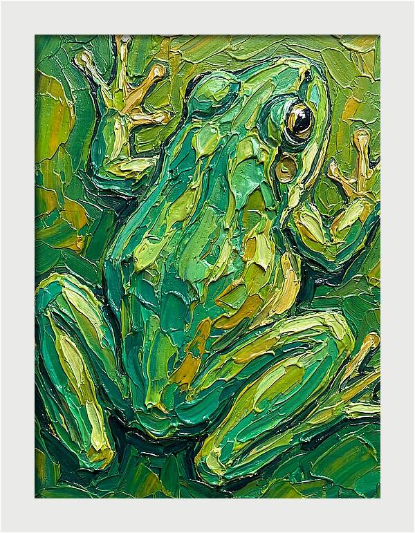 Frog In Vibrant Greens
