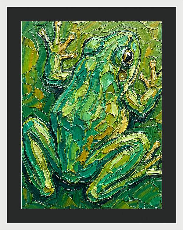 Frog In Vibrant Greens