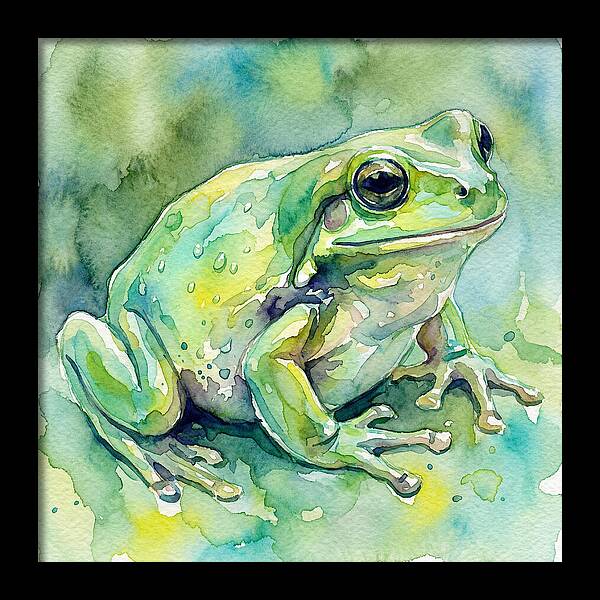 Frog In Watercolor Bliss