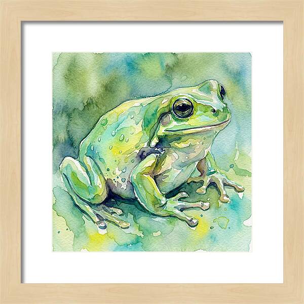 Frog In Watercolor Bliss