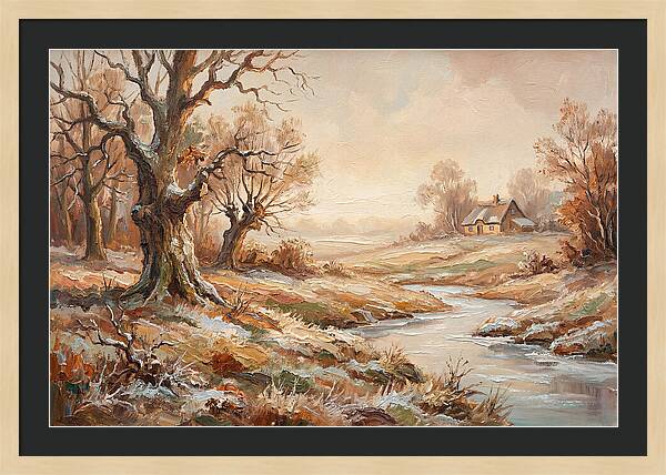Frost Covered Winter Landscape