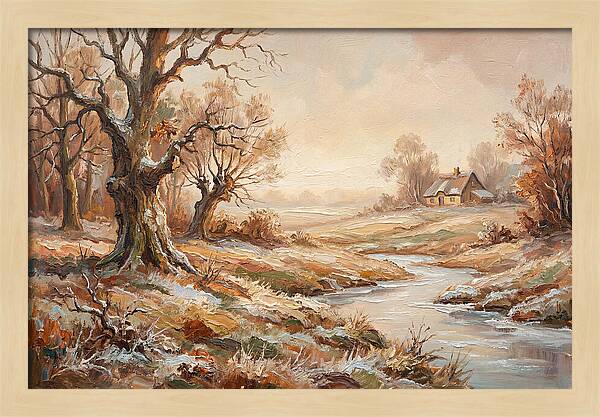 Frost Covered Winter Landscape