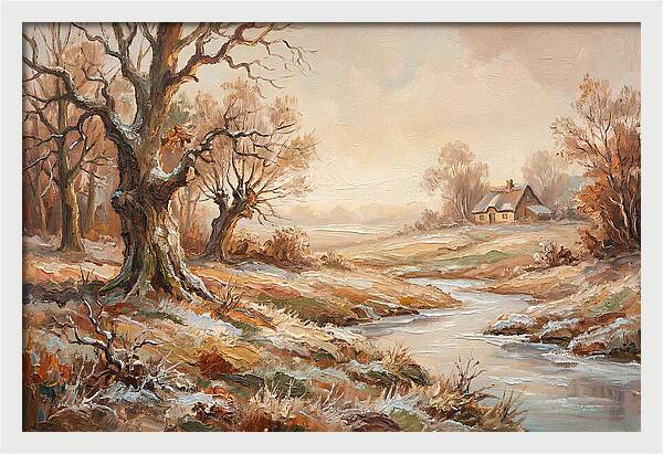 Frost Covered Winter Landscape