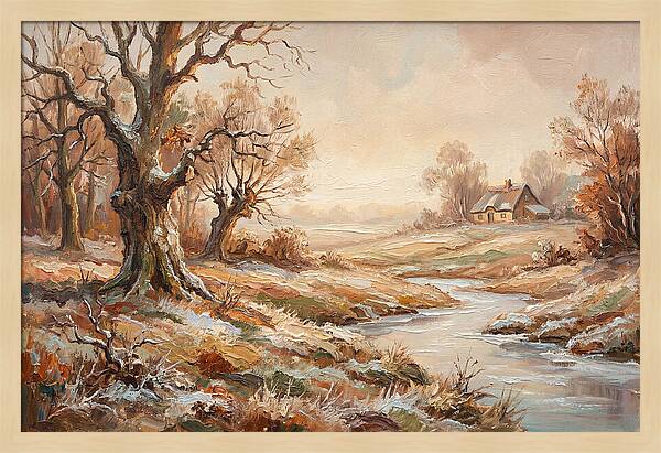 Frost Covered Winter Landscape