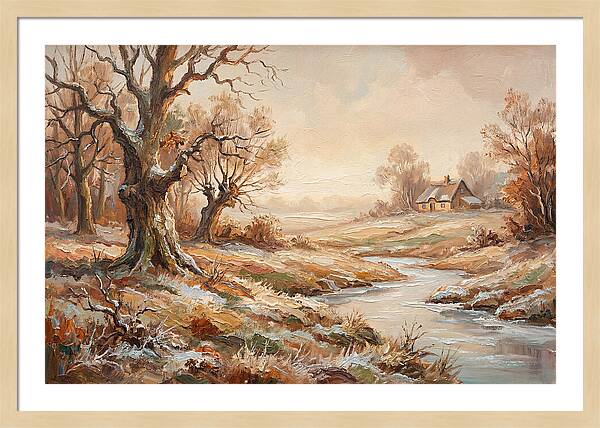 Frost Covered Winter Landscape