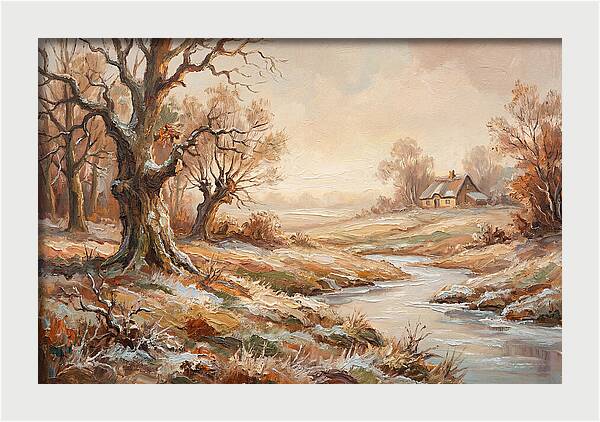Frost Covered Winter Landscape