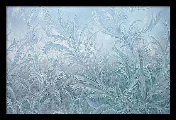 Frost Fern Patterns On Glass