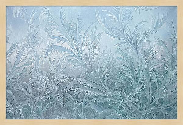 Frost Fern Patterns On Glass