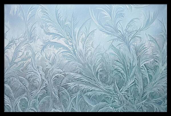 Frost Fern Patterns On Glass