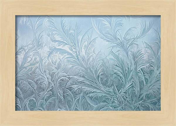 Frost Fern Patterns On Glass