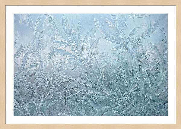 Frost Fern Patterns On Glass