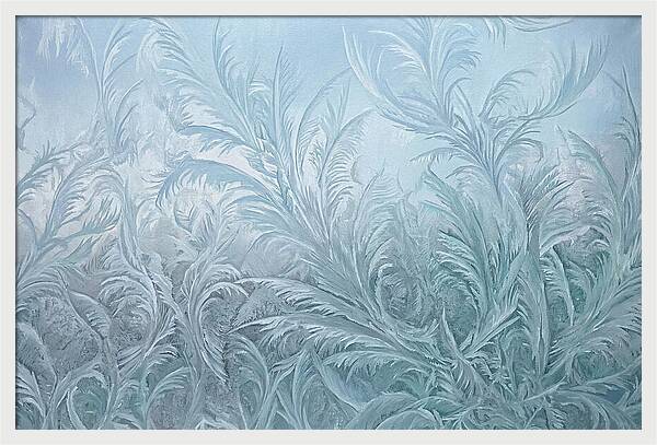 Frost Fern Patterns On Glass