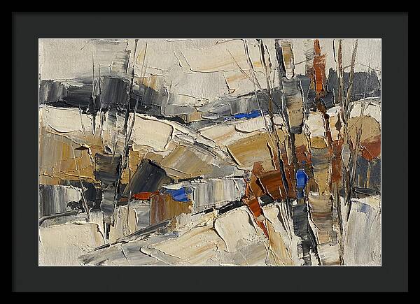 Frosty Landscape In Palette Knife