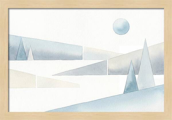 Frosty Minimalist Landscape