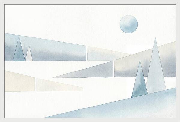 Frosty Minimalist Landscape