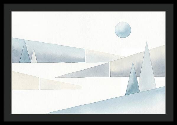Frosty Minimalist Landscape