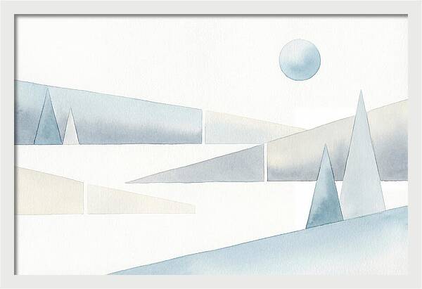 Frosty Minimalist Landscape