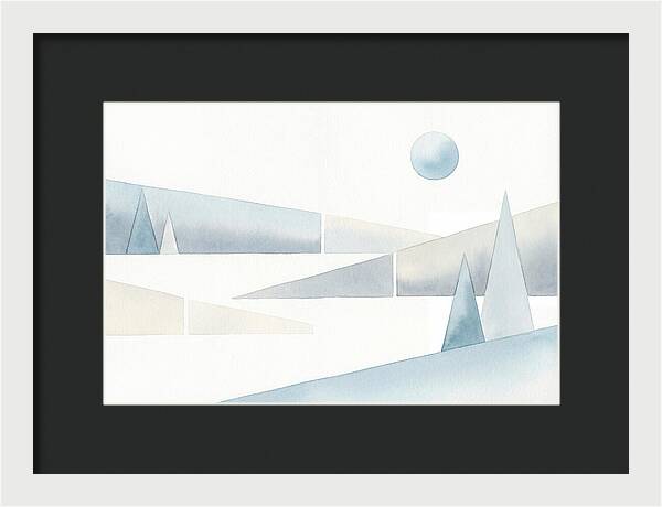 Frosty Minimalist Landscape