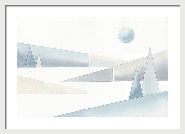 Frosty Minimalist Landscape
