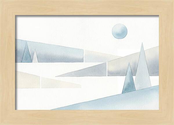 Frosty Minimalist Landscape