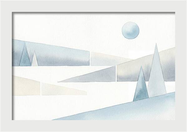 Frosty Minimalist Landscape