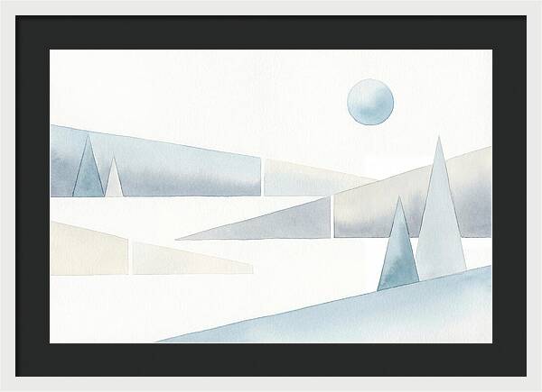 Frosty Minimalist Landscape