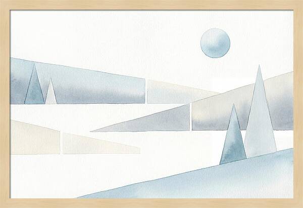 Frosty Minimalist Landscape