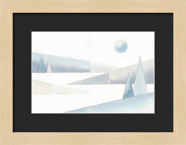 Frosty Minimalist Landscape