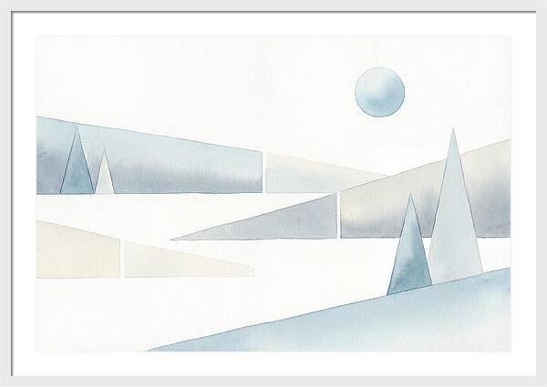 Frosty Minimalist Landscape