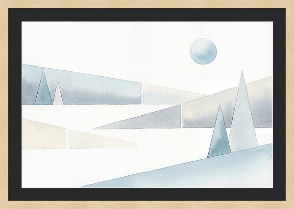 Frosty Minimalist Landscape