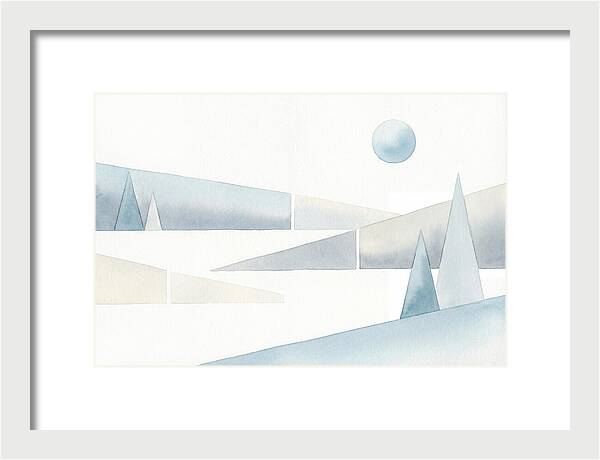 Frosty Minimalist Landscape