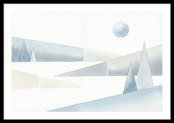 Frosty Minimalist Landscape