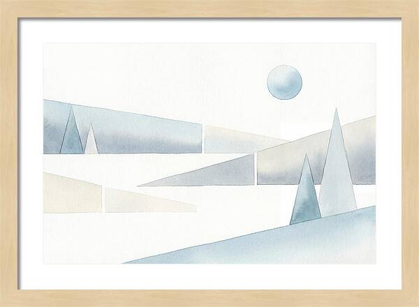 Frosty Minimalist Landscape