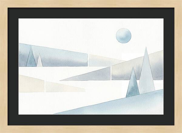 Frosty Minimalist Landscape