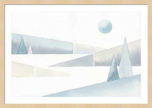 Frosty Minimalist Landscape