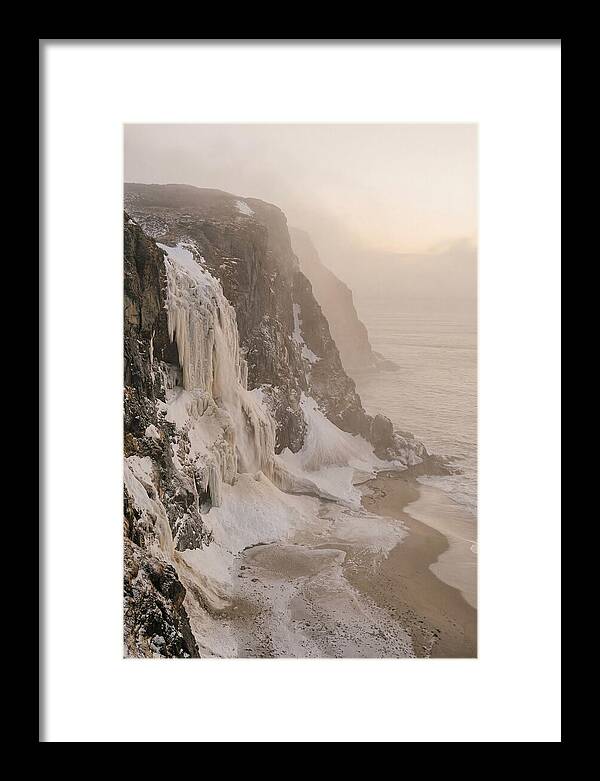 Frozen Cascade Of Ice And Snow