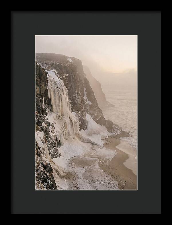 Frozen Cascade Of Ice And Snow