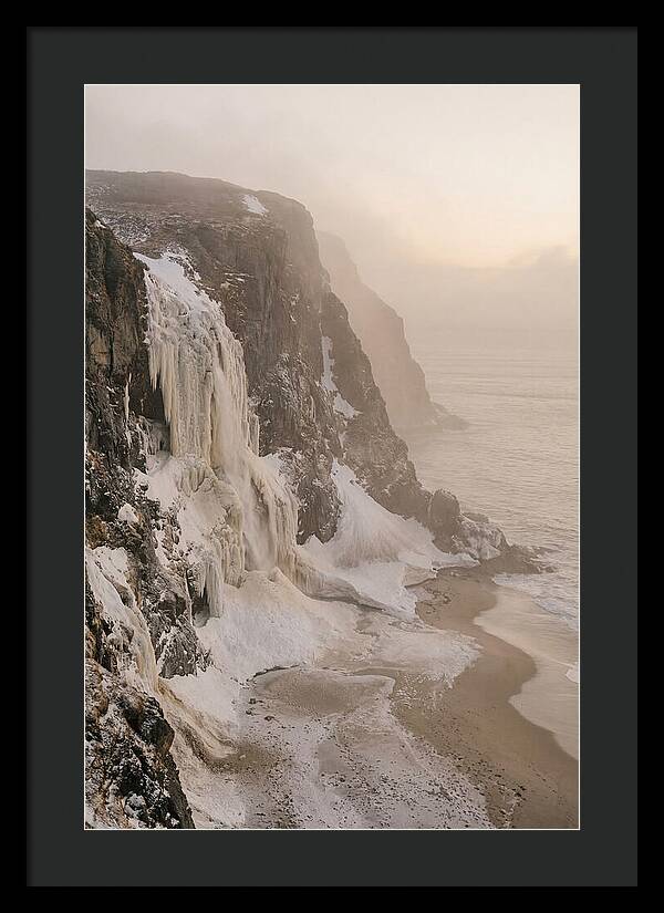 Frozen Cascade Of Ice And Snow
