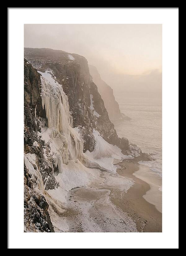 Frozen Cascade Of Ice And Snow