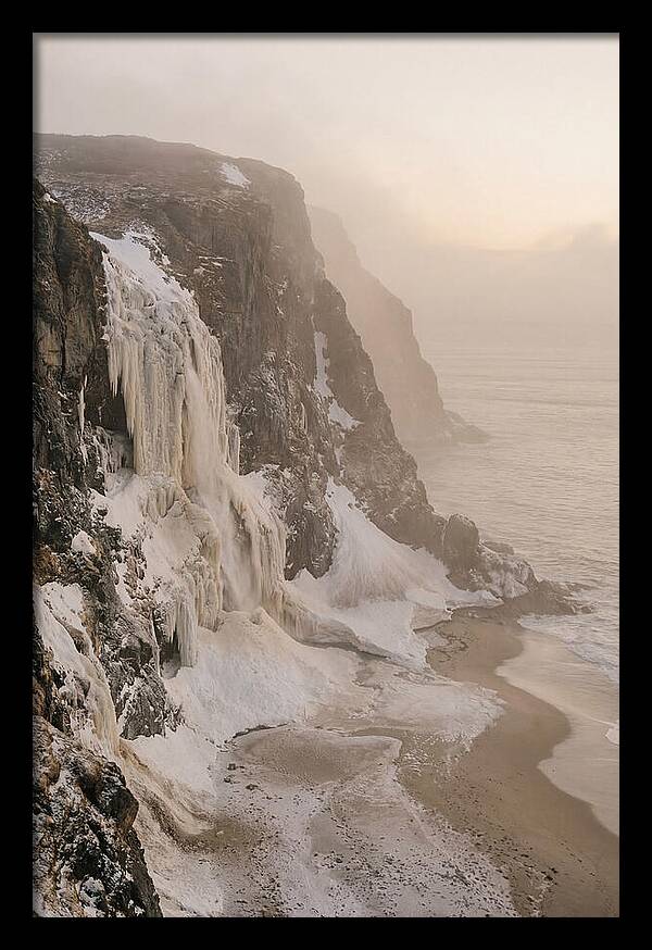 Frozen Cascade Of Ice And Snow